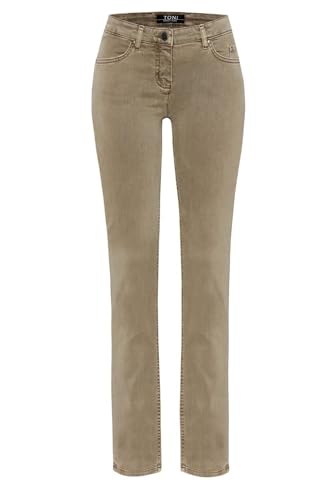 TONI Damen 5-Pocket-Jeans »Perfect Shape« aus softem, gefärbtem Denim 38 Taupe | 723 von TONI