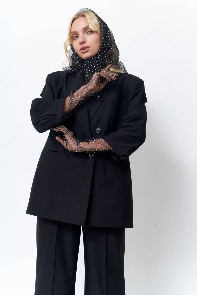 Tüll Armstulpen Für Frauen Polka Dot Klein Groß Beige Netzstoff Accessoires Nylon Transperent Oper Mädchen Spitze Vintage Retro Ellenbogen von TONKObrand