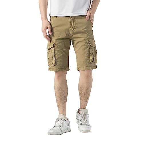 TONY BACKER Cargo-Shorts aus Baumwolle für Herren (Braun, braun, 46W von TONY BACKER
