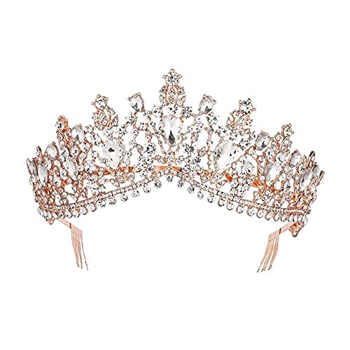 Haarschmuck, Stirnbänder für Frauen, mehrere Farben, Tiaras, Königin-Braut-Kronen mit Kamm, Braut-Hochzeit, modische Haarschmuck-Accessoires von TONZN