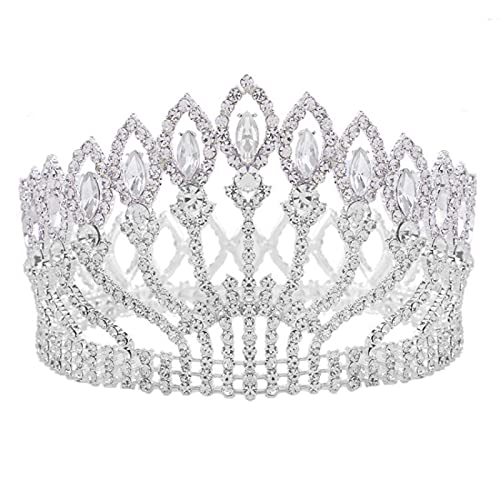 Haarschmuck Tiara Krone für Frauen Kristall Königin Hochzeit Braut Festzug Haarschmuck Barock Diadem Kopfschmuck Frauen Braut Kopfschmuck Haarschmuck Tiara Krone für Frauen Kristall Königin Hochzeit Braut Festzug Haarschmuck Barock Diadem Kopfschmuck Frauen Braut Kopfschmuck von TONZN