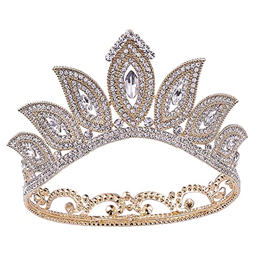 Haarschmuck Tiara Krone für Frauen Mode Retro Barock Stil Kristall Tiaras Kronen Diadem Stirnbänder Braut Hochzeit Geburtstag Haarschmuck Grün Haarschmuck Tiara Krone für Frauen Mode Retro Barock Stil Kristall Tiaras Kronen Diadem Stirnbänder Braut Hochzeit Geburtstag Haarschmuck Grün von TONZN
