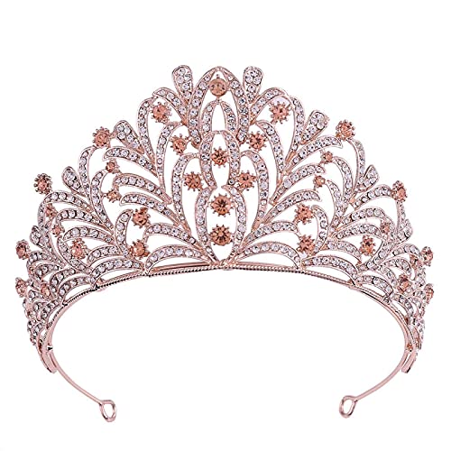 Haarschmuck für Frauen, Diademe und Krone, trendiger bunter Zirkonia, für Damen, Hochzeit, glänzend, Party-Geschenk, Haarschmuck A von TONZN