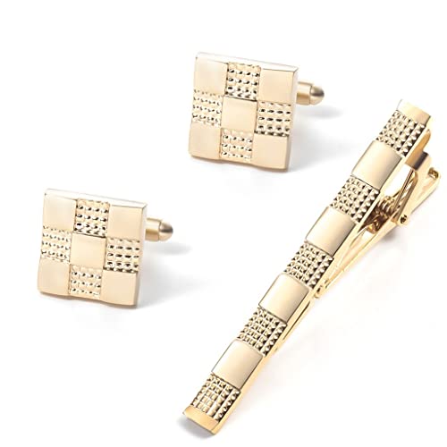 Hemd-Manschettenknöpfe, Schmuckbarren-Manschettenknöpfe, Business-Anzugnadeln, französische Kleidungsaccessoires, Metall (D wie im Bild gezeigt) von TONZN