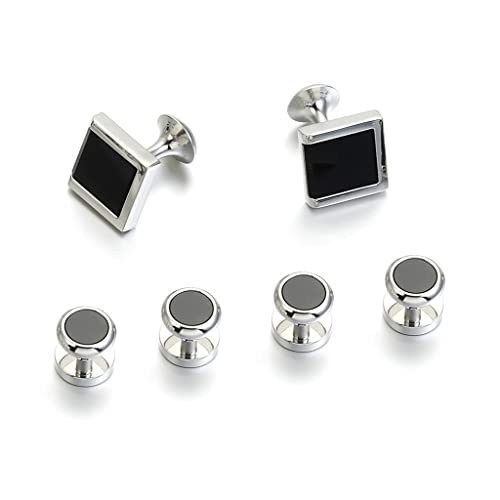 Herren-Manschettenknöpfe für Kleidung, Party, passendes französisches Hemd, Dating-Schmuck, Manschettenknöpfe (D wie im Bild gezeigt) von TONZN