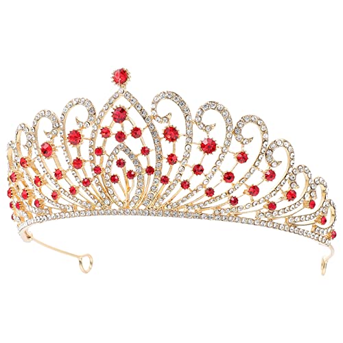 Hochzeitskronen-Tiaras, königliche Königinkrone, Strass-Prinzessin-Tiaras für Mädchen (Farbe: verschiedene Farben3) (verschiedene Farben1) von TONZN