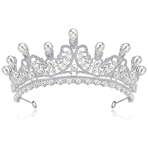 Kronen für Frauen, Braut-Tiara-Krone, handbesetzter Diamant, Partyzubehör, Kopfschmuck, Hochzeit, Haarschmuck, Brautgeburtstagsschmuck für die Brauthochzeit von TONZN