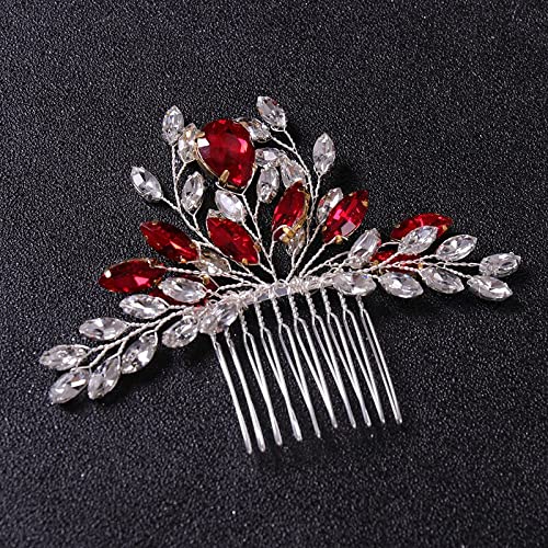 TONZN Diamant Kopfschmuck handgemachte Kristall Strass Haarkamm Haarnadel Hochzeit Haarschmuck Braut Haarschmuck trendy Kopfschmuck Braut Kopfschmuck von TONZN
