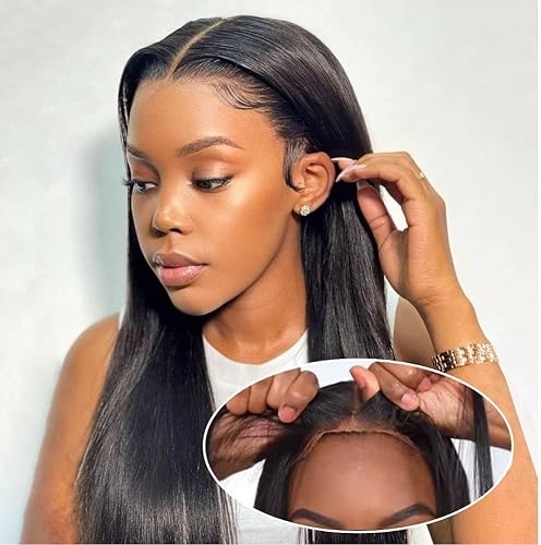 TOOCCI Glatte Echthaar Perücke, Wear and Go Glueless Wig 13x4 Lace Front Perücke Brasilien Remy Haar Echthaar Perücke Schwarz Straight Wig für Damen 150% Dichte 18 Zoll TOOCCI Glatte Echthaar Perücke, Wear and Go Glueless Wig 13x4 Lace Front Perücke Brasilien Remy Haar Echthaar Perücke Schwarz Straight Wig für Damen 150% Dichte 18 Zoll von TOOCCI