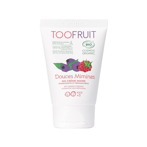 TOOFRUIT Handcreme Blaubeere & Himbeere – Feuchtigkeitsspendende Bio-Handpflege für Kinder, mit natürlichen Inhaltsstoffen, 50 ml von TOOFRUIT