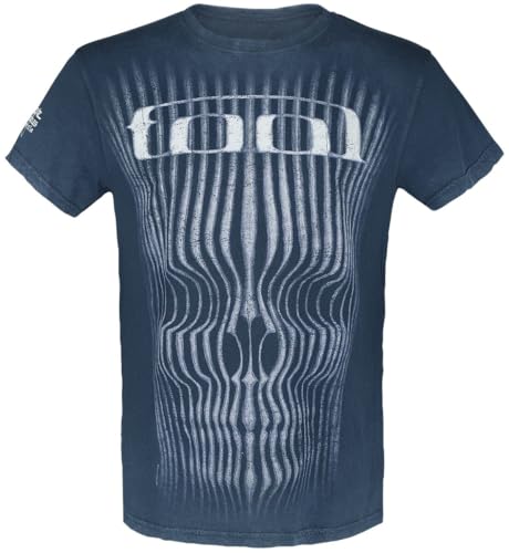 TOOL Grid Skull Männer T-Shirt blau XL 100% Baumwolle Band-Merch, Bands von TOOL