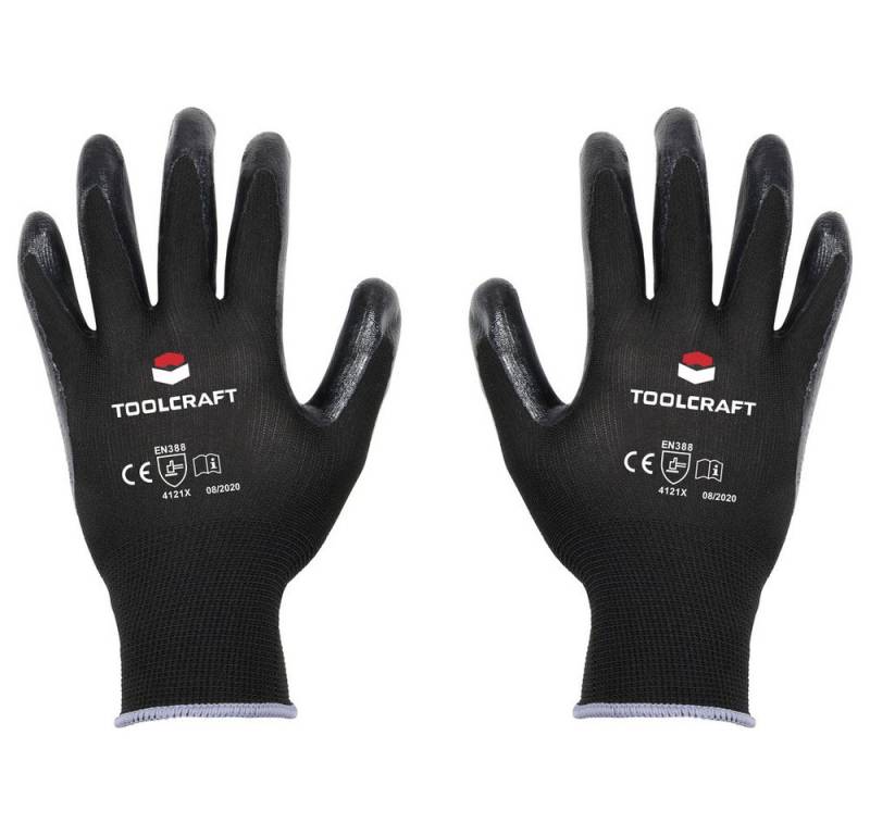 TOOLCRAFT Arbeitshandschuhe TOOLCRAFT TO-5621532 Polyester, Nitril Arbeitshandschuh Größe (Handsc von TOOLCRAFT