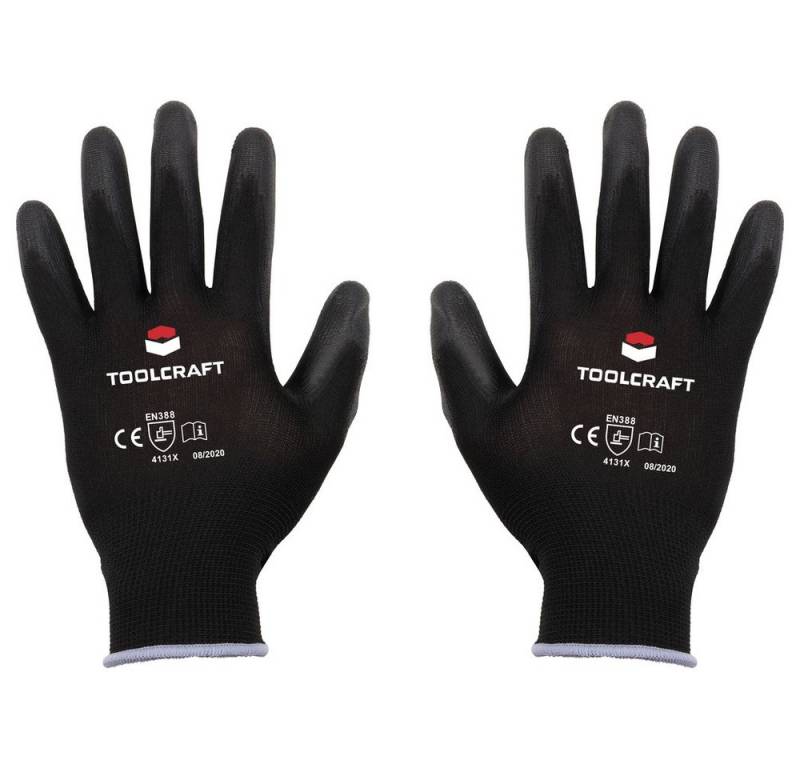 TOOLCRAFT Arbeitshandschuhe TOOLCRAFT TO-5621547 Polyester, Polyurethan Arbeitshandschuh Größe (H von TOOLCRAFT