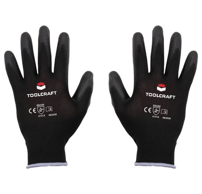 TOOLCRAFT Arbeitshandschuhe TOOLCRAFT TO-5621550 Polyester, Polyurethan Arbeitshandschuh Größe (H von TOOLCRAFT