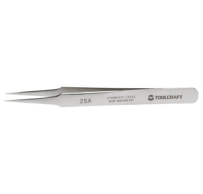 TOOLCRAFT Pinzette Präzisionspinzette 2 SA Spitz, mittelfein 120 mm TO-5557149 von TOOLCRAFT