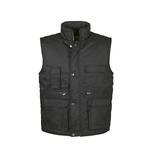 TOP VEST BASIC - Basic Weste (DE/NL/SE/PL, Alphanumerisch, 3XL, Regular, Regular, Schwarz) von TOP ELITE