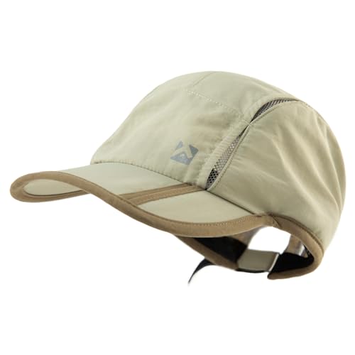 TOP-EX XL/XXL Baseball Cap Herren Atmungsaktiv Sports Running Kappe UV Schutz Basecap Sommer Golf Cap 89056_Beige M/L von TOP-EX