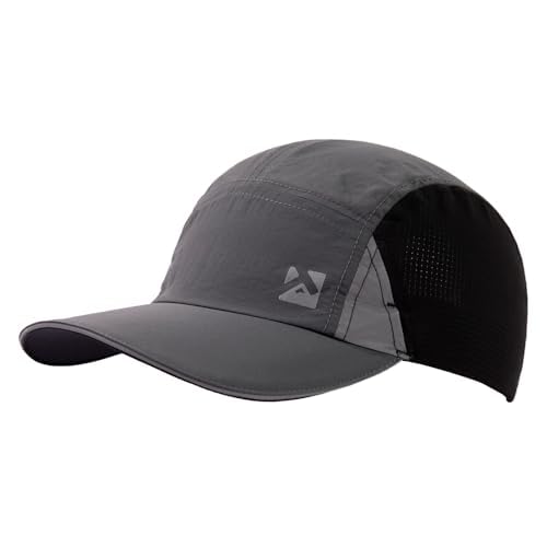 TOP-EX XL/XXL Sommer Baseball Cap Herren mit Sonnenbrillenschloss UV-Schutz Atmungsaktive Basecap Sport Running Golf Cap Schwarz M/L von TOP-EX