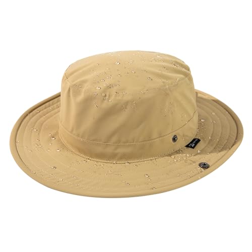 TOP-EX XL/XXL UPF 50 Sonnenhut Bucket Hut Herren Damen Wasserdicht Sonnenschutz Mütze Fischerhut Regenhut Faltbar Khaki XL von TOP-EX