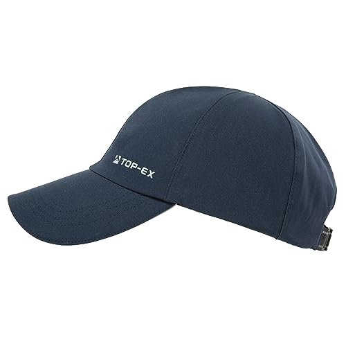 TOP-EX XL/XXL Unisex Waterproof Baseball Cap for Running Golf - Sun Rain All Weather Protection UV Reflective Breathable Outdoor Hat Navy von TOP-EX