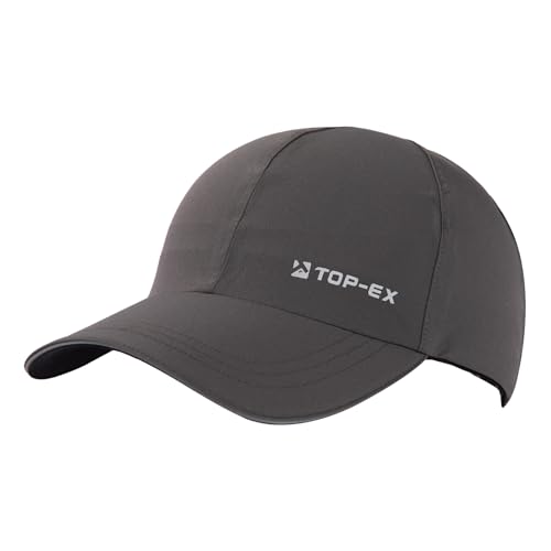 TOP-EX wasserdichte Baseball Cap Herren Running Cap Sommer Kappe Sonnenhut Basecap Großer Kopf Sports Golf Cap 65 Tennis Laufkappe UV-Schutz XL/XXL Dunkelgrau von TOP-EX