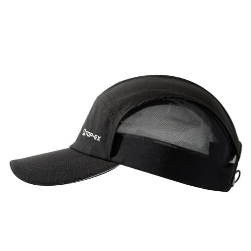 TOPEX XL/XXL Baseball Cap Herren Damen mit Atmungsaktivem Mesh Running Cap Sonnenschutz Sommer Kappe Sonnenhut Basecap Sports Golf Cap 95550-Schwarz M/L von TOP-EX