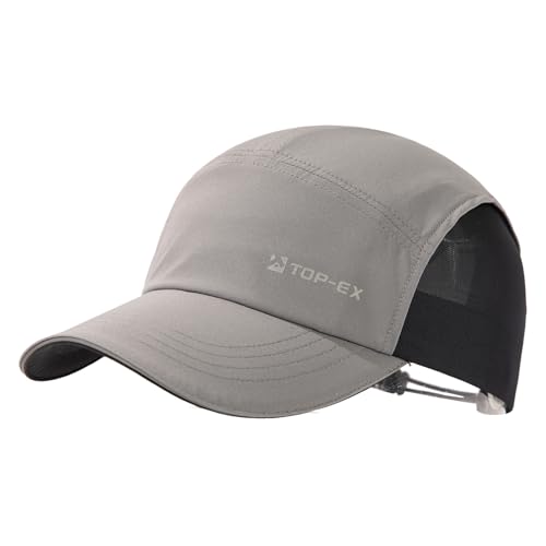 TOPEX XL/XXL Baseball Cap Herren mit Atmungsaktivem Mesh Running Cap UV-Schutz Sommer Kappe Sonnenhut Basecap Sports Golf Cap 95550-Grau XL/XXL von TOP-EX