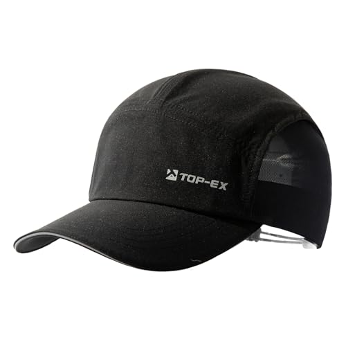 TOP-EX XL/XXL Baseball Cap Herren mit Atmungsaktivem Mesh Running Caps UV-Schutz Sommer Kappe Sonnenhut Basecap Sports Golf Cap 95550-Schwarz XL/XXL von TOP-EX