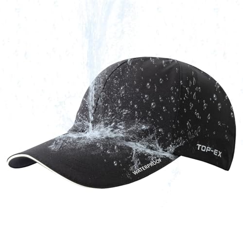 TOPEX XL/XXL wasserdichte Baseball Cap Herren Damen Running Cap Basecap Sports Golf Cap - Sonnenschutz Regenschutz Faltbar Leicht Navy Blau XL/XXL von TOP-EX