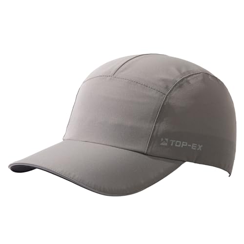 TOPEX XL/XXL wasserdichte Baseball Cap Herren UPF 50 Running Cap Sommer Kappe Sonnenhut Basecap Sports Golf Cap Tennis Laufkappe Grau M/L von TOP-EX