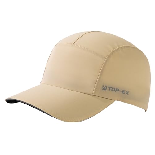 TOPEX XL/XXL wasserdichte Baseball Cap Herren UPF 50 Running Cap Sommer Kappe Sonnenhut Basecap Sports Golf Cap Tennis Laufkappe Khaki L/XL von TOP-EX