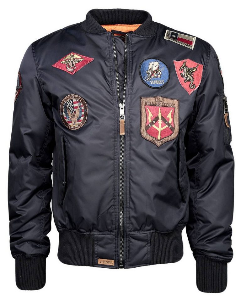 TOP GUN Bomberjacke 310-TG2019-1053 Patches von TOP GUN
