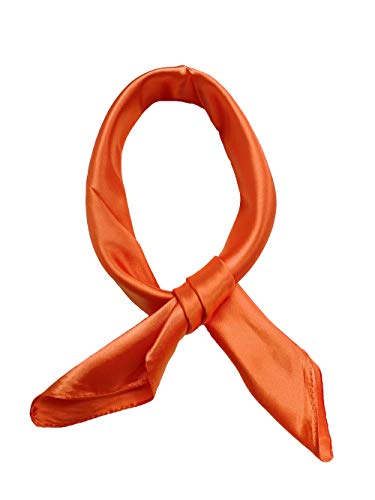 Topmodisches Tuch quadratisch einfarbig 57 x 57 cm, Orange, One size von Topmode