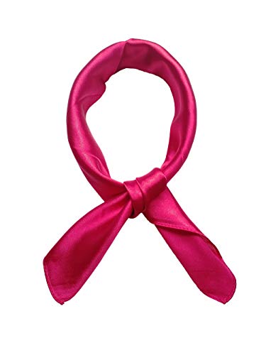 Topmodisches Tuch quadratisch einfarbig 57 x 57 cm, fuchsia, One size von Topmode