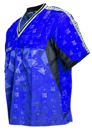 T-Shirt mit V-Ausschnitt zum Kickboxen „Kickboxjacke Prism“ - blau Gr. L von TOP TEN