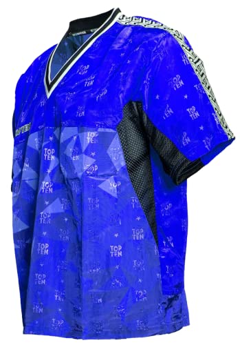 T-Shirt mit V-Ausschnitt zum Kickboxen „Kickboxjacke Prism“ - blau Gr. S von TOP TEN