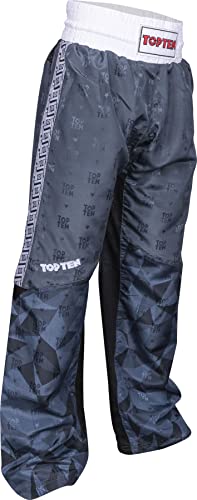 TOP TEN Kickboxhose „Prism“ - schwarz Gr. M = 170 cm von TOP TEN