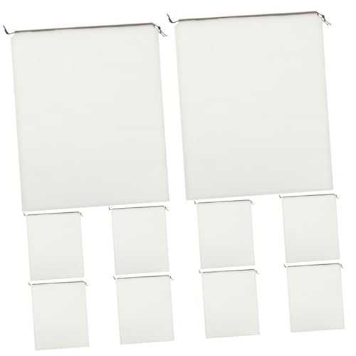 TOPBATHY 10 Stück Teiliges Transparentes Aufbewahrungsbeutel Zugband Vielseitige Reise Schuhbeutel für Schuhe Kleidung Kosmetik und Wäsche Leicht zu Verschließen und Tragbar von TOPBATHY