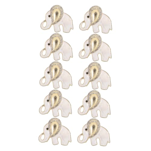 TOPBATHY 10stücke Elefantenform Metall-reversnadel Damenbrosche Statement-schmuck Tierschmuck Stilvolle Broschennadel Für Kleidung Mäntel Hüte Jeansjacken Metallabzeichen von TOPBATHY