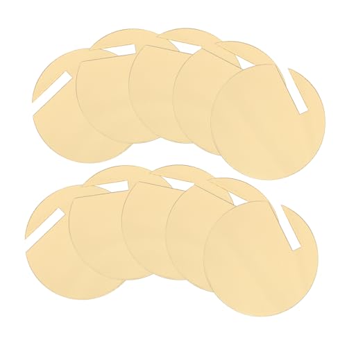 TOPBATHY 180 Stück Acrylgetränketikett Kreisen Sie Getränkeetiketten ein dekorative Getränkeanhänger zarte Cup-Marker DIY -Goblet -Marker auswechselbare Cupmarker Weinmarker Golden von TOPBATHY