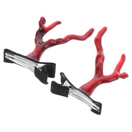 TOPBATHY 2stücke Drachenhorn Haarspangen Einzigartige Haar-accessoires Für Frauen Metallhaarnadeln Drache Haarspange Zum Chinesischen Neujahr Ausgefallene Haarspangen von TOPBATHY