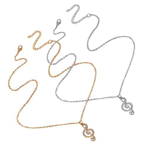 TOPBATHY 2 Stück Teiliges Notenschlüssel Anhänger Halskette für Damen Funkelnde Zirkonia Kette für Hochzeiten Partys und Stilvolles TOPBATHY 2 Stück Teiliges Notenschlüssel Anhänger Halskette für Damen Funkelnde Zirkonia Kette für Hochzeiten Partys und Stilvolles von TOPBATHY