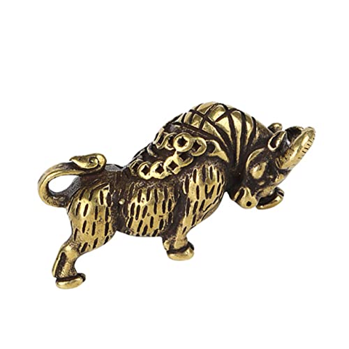 TOPBATHY 3 Stck. Kreativer Schlüsselanhänger Rinderform Handgefertigtes Bronzedekor Stilvolles Accessoire für Schlüssel oder Diy Schmuck für Freunde von TOPBATHY