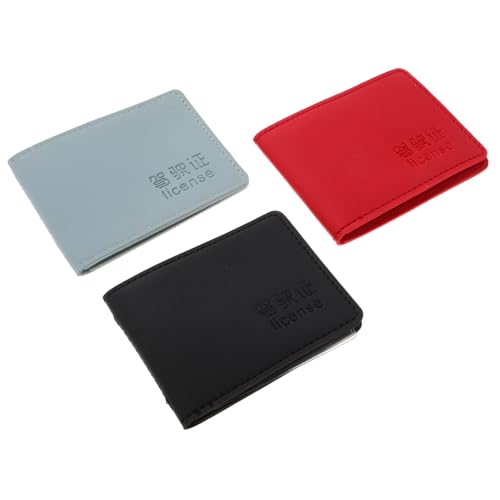 TOPBATHY 3stücke Auto-ausweishalter Und Zulassungsmappe Kfz-dokumentenhalter Aus Kunstleder Praktischer Führerschein Und Versicherungshalter Fürs Auto Robust Für Täglichen Gebrauch Und Reis von TOPBATHY