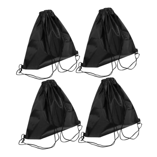 TOPBATHY 4 Stück Motorrad Helm Tasche Motorradtasche Hängend Wrestling-partygeschenk Individueller Rucksack Kordelzugtasche Damen Rucksack Für Motorradfahrer Cinch-Sack Oxford-Stoff Black von TOPBATHY