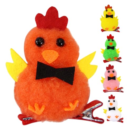 TOPBATHY 5 Stück Teiliges Küken Haarklammern für Frauen Niedliche Haaraccessoires für Ostern und Frühlingspartys Vielfältige Farben von TOPBATHY