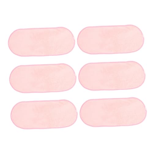 TOPBATHY 6 Stück Tragbare Gesichts Handtücher aus Korallenfleece Weiche Waschhandtücher für Gesichtsreinigung für Reisen Camping und Make Up Entfernen Wiederverwendbar von TOPBATHY