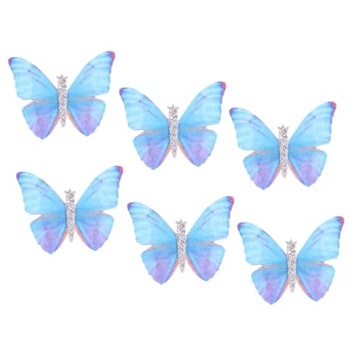 TOPBATHY 6St Haarnadel haarschneideschere set haar spangen hair accessories for haar pin funky Haarklammer funkeln Haarspangen für kleine Mädchen Clip für Haare Rostfreier Stahl Blue von TOPBATHY