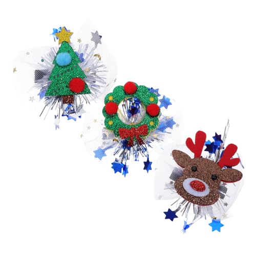 TOPBATHY Einzigartiges Weihnachts-haarnadel-set – 3-teiliges Haarspangen-set Für Kleinkinder – Süße Kinder – Weihnachtsparty-accessoires Für Erwachsene – Festliches Haarnadel-kopfstück von TOPBATHY