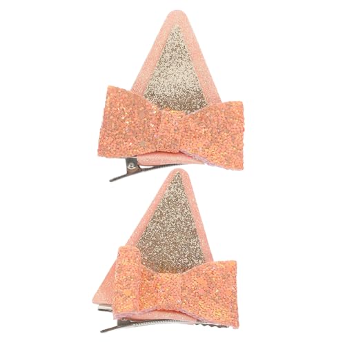 TOPBATHY 2stücke Auffällige Pailletten Ohr Haarnadel Mädchen Nette Haar Clip Zubehör Party Haar Dekorationen von TOPBATHY